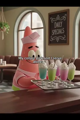 Pink Collar Patrick 🌷#pinkcollar #patrick #giftok #memes #fyp 