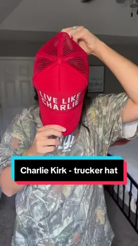 LIVE LIKE CHARLIE!!! #foamtruckerhats #charliekirk #livelikecharlie 