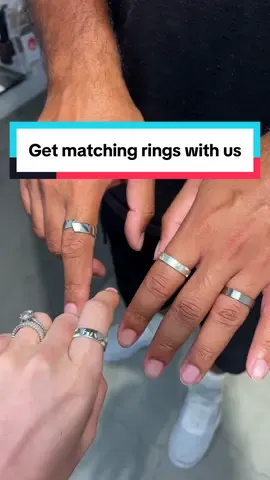 Get matching rings with us 💍 @MaggieA  #matchingrings #matching #couples #datenight 