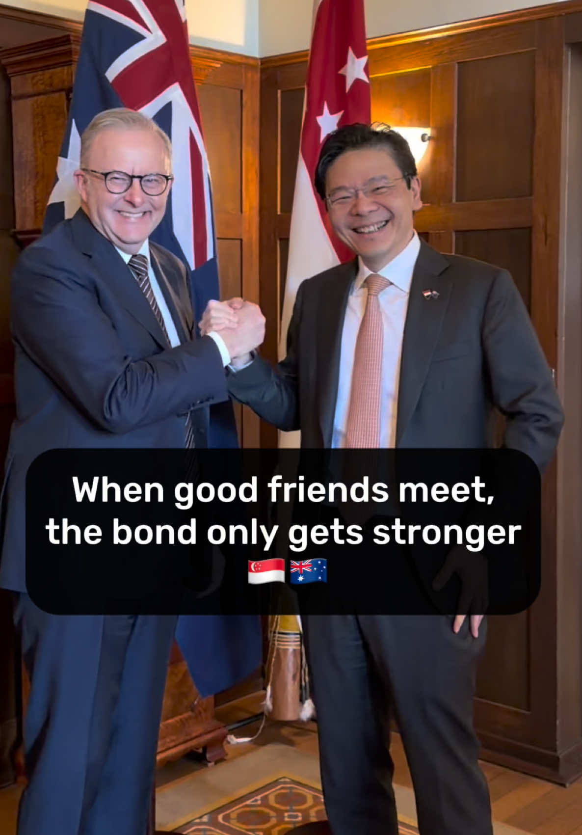 When good friends meet, the bond only gets stronger.  🇸🇬🇦🇺