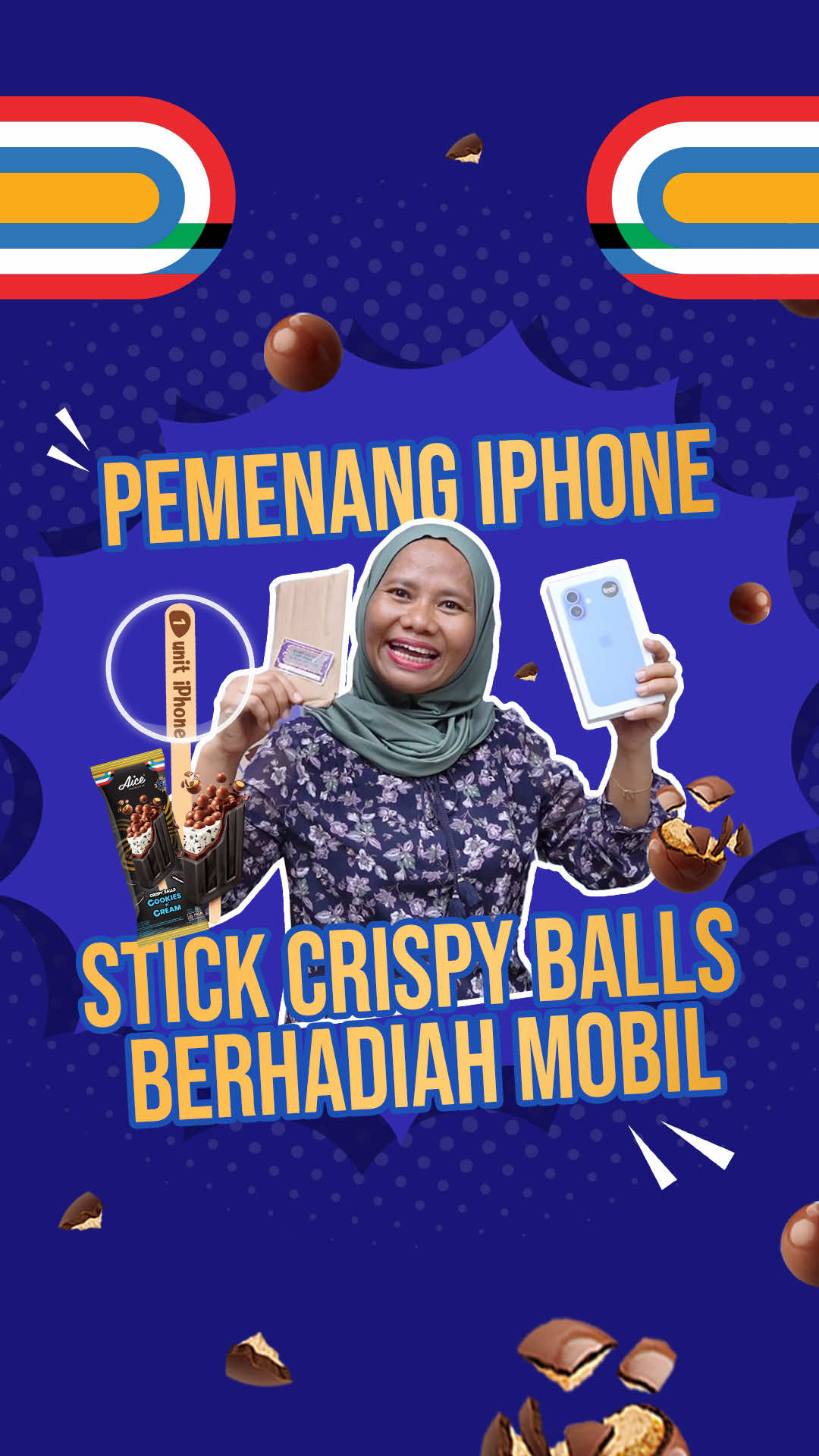 📣✨ BREAKING NEWS! Pemenang iPhone 16 dari Program Aice Stick Berhadiah Mobil keluar lagi 🎉 Kali ini rezekinya jatuh ke salah satu toko beruntung 📱😍 Bayangin… cuma dari 1 kardus Crispy Balls, bisa langsung dapet hadiah boombastic 🤩 Next bisa aja giliran kamu yang bawa pulang mobil, motor, atau iPhone 🚗🏍📱 Yuk buruan ikutan Program Aice Stick Berhadiah Mobil, siapa tau toko kamu pemenang selanjutnya 🍦💥 #YangPertamaSelaluDariAice #AiceCrispyBallCookiesandCream #CrispyBoombastic #EsKrimAice #Aice #AiceIndonesia #HaveanAiceDay #xyzbcafypシ  #masukberanda  #fyp 