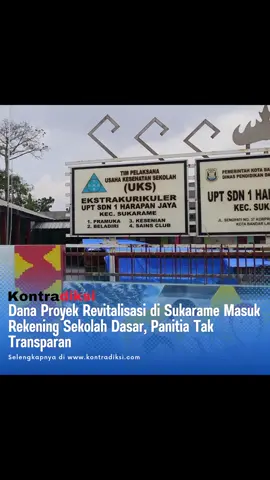 SD Negeri 1 Harapan Jaya yang terletak Jl.Senopati NO 37, Harapan Jaya, Kecamatan Sukarame Bandar Lampung mendapatkan program revitalisasi anggaran APBN yang dimulai dari 29 September-17 Desember 2025. Pembangunan bersumber dana APBN tahun 2025 sebesar Rp 811.056.000. Saat awak media lakukan investigasi pekerjaan tersebut di diduga pelaksana dikoordinir oleh DPR RI disebut-sebut RCN bermain proyek ini, yang dihimpun oleh narasumber yang dapat dipercaya, enggan disebutkan namanya.  Tercantum di banner panitia pembangunan satuan pendidikan, namun ironisnya siapa nama-nama koordinator dan pelaksana pembangunan tersebut tidak dicantumkan secara transparan dan akuntabel sedangkan Inpres no 7 tahun 2025 diharuskan transparan dan akuntabel.  Bahkan diwawancarai oleh keamanan sekolah mengatakan, aneh sudah beberapa hari Ini pekerjanya hanya tiga orang dan tidak ada warga sekitar dilibatkan dan saat material datang ditanyakan kepada yang ngantar mana kotanya, tidak ada,jawab yang ngantar, 