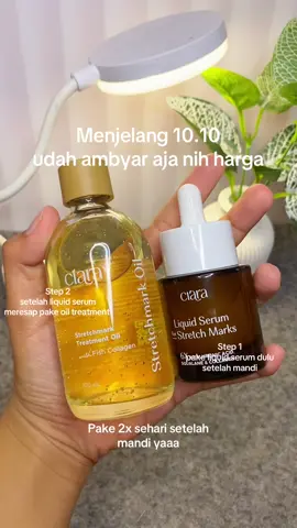 Pake ini stretchmark merah, putih maupun hitam bisa pudar yaa moms #ciaraindonesia #removestretchmarks #pemudarstrechmark 