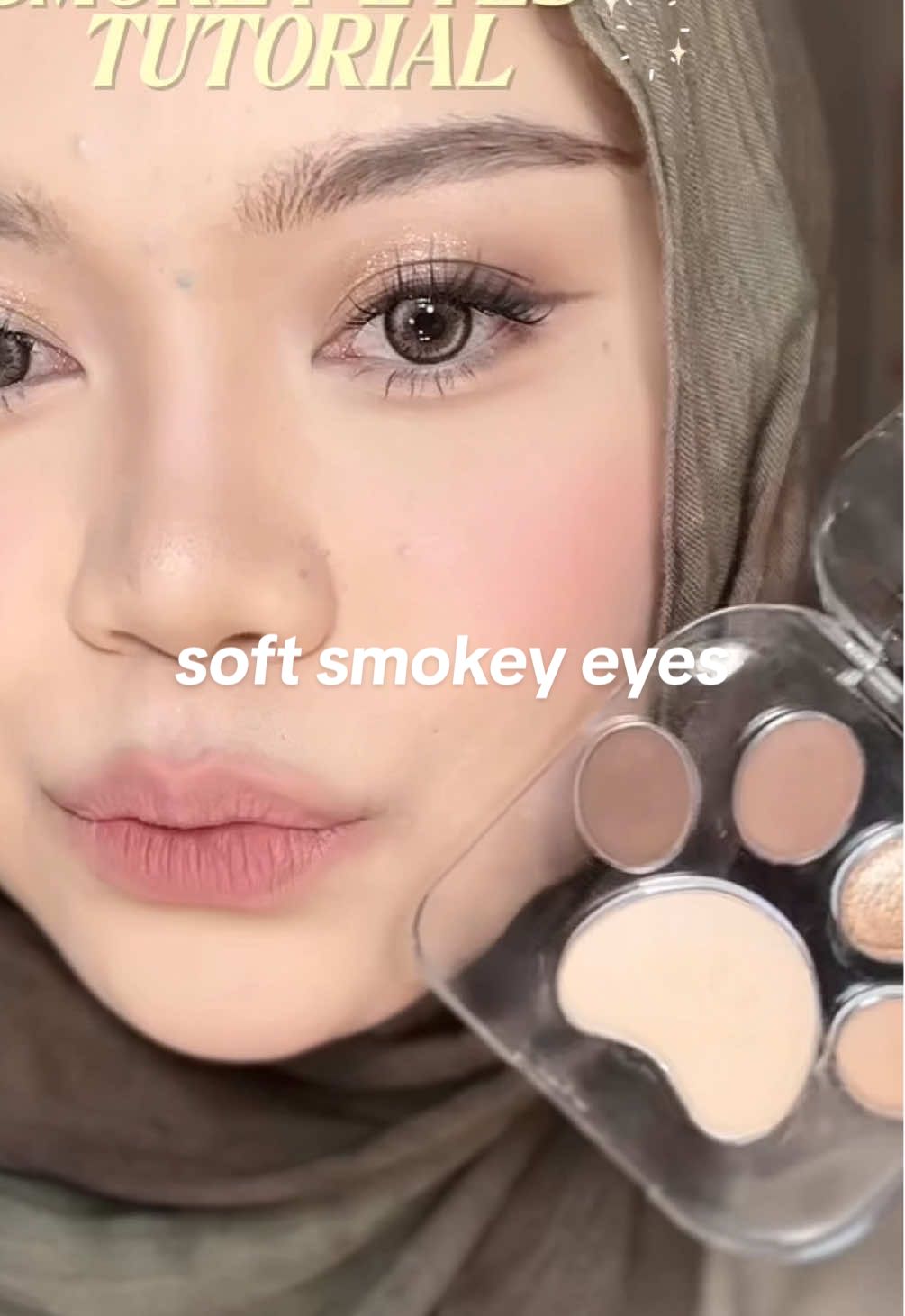 soft smokey eyes pake palette gemaaasssss aaakkk bentuknya paw🐾🐾🐾🥹🥹✨  #makeuptutorial #pinkconcert #pawfect #pawlette 