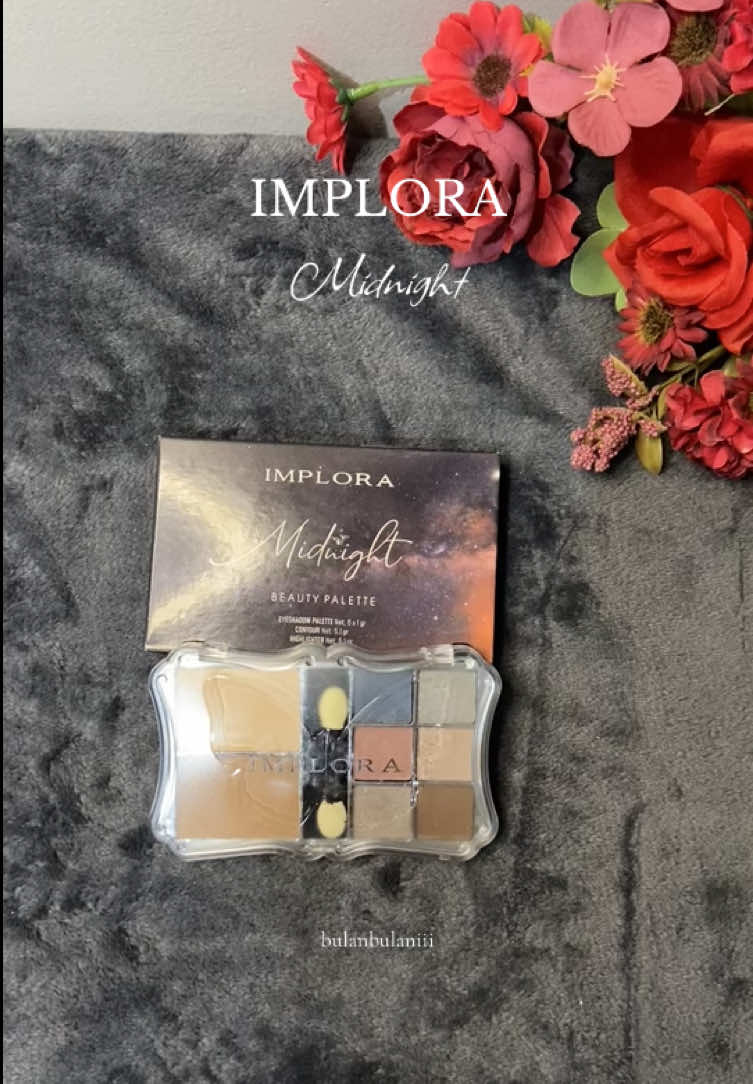 cocok buat yang masih belajar make up kaya aku #imploracosmetics #eyeshadow #midnight 