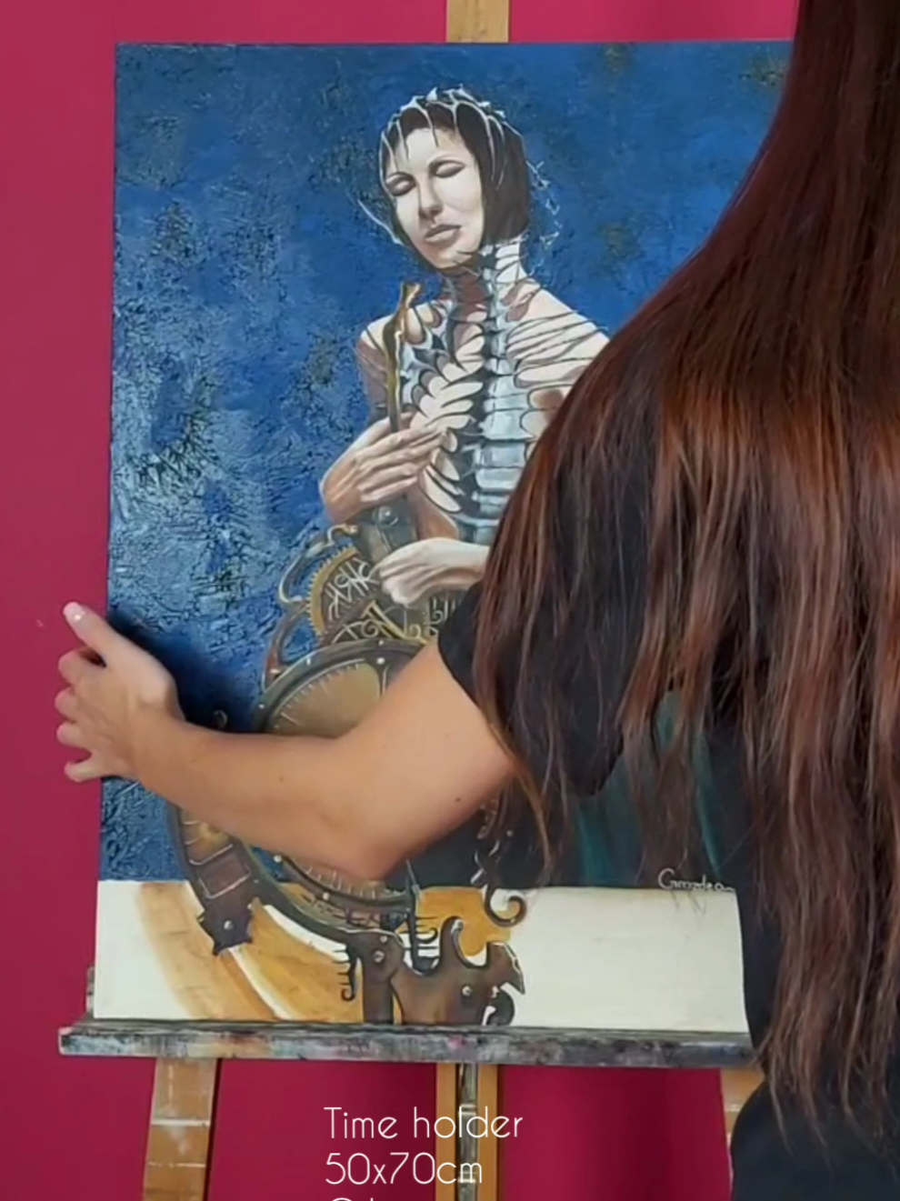 Revealing my Art until it finds its people Part 19 #oilpainting #SurrealArt #ArtTok #PaintingReveal #artforsale 