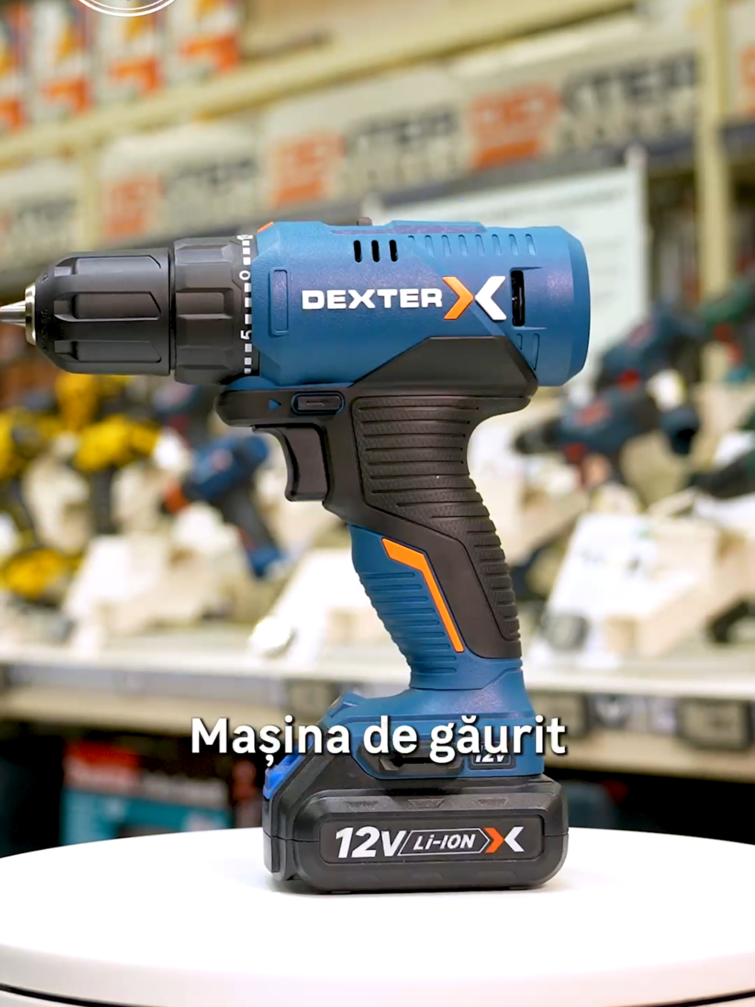 Îți dorești precizie în proiectele tale de bricolaj? 🔨  Mașina de găurit pe acumulator Dexter este compactă, ușoară (doar 1,25 kg) și fără cabluri, cu mandrină rapidă de 10mm și două viteze. În plus, are o garanție de 5 ani!  O găsești în magazinele fizice și pe site! #leroymerlinro