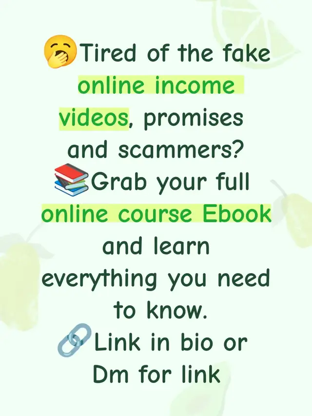 We offer a wide range of online courses with full guides and all at affordable prices.  📚Grab your copies now and start your online income journey.  👉Also note that Consistency and patience is key. #tiktoktext #ebook #onlinebusiness 