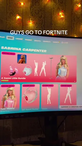 SABRINA RETURN TO FORTNIGHT🥳#sabrinacarpenter #shortnsweet #mensbestfriend #fortnight @Sabrina Carpenter @Team Sabrina @Fortnite Official 