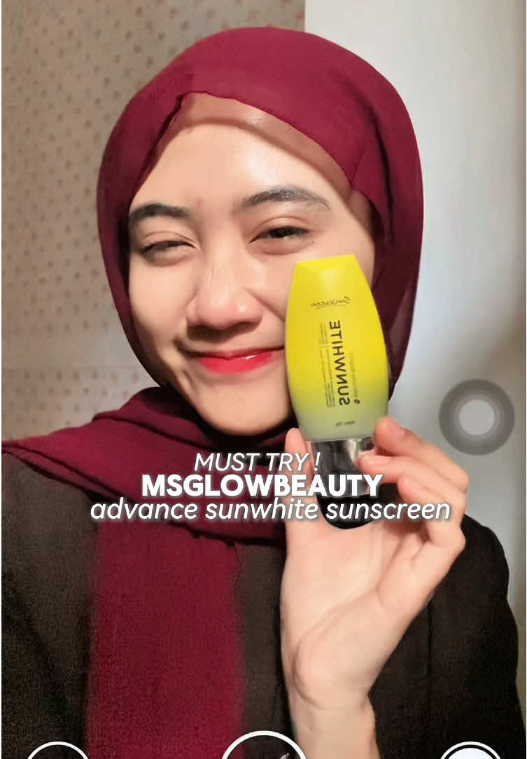 my current daily sunscreen from @msglow.beauty 🤍🪷✊🏻 #msglowbeauty #sunwhitemsglow #msglowskincare #skincareviral #sunscreen #getreadywithme #fypage 