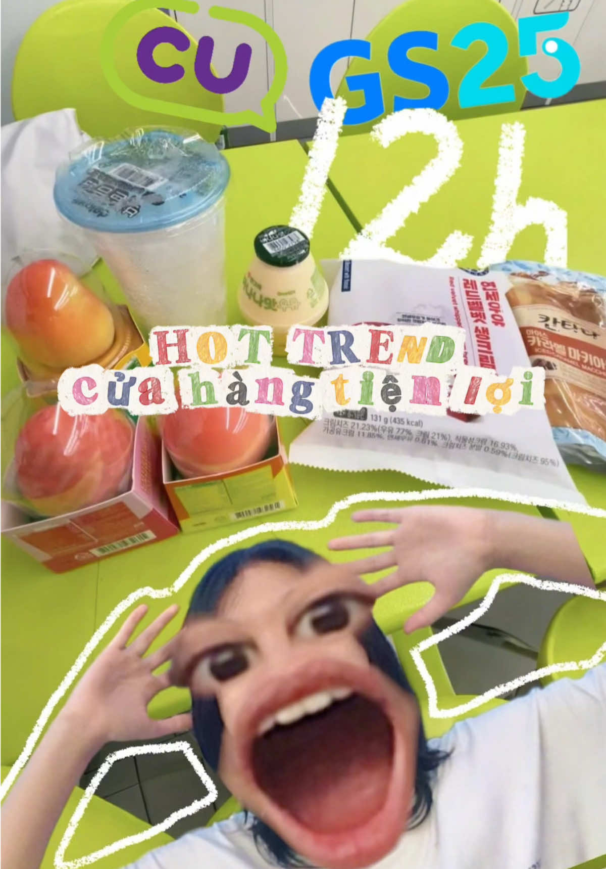 12 giờ đêm ăn gì tại cửa hàng tiện lợi HQ? Thử những món hot trend. #thnhee 