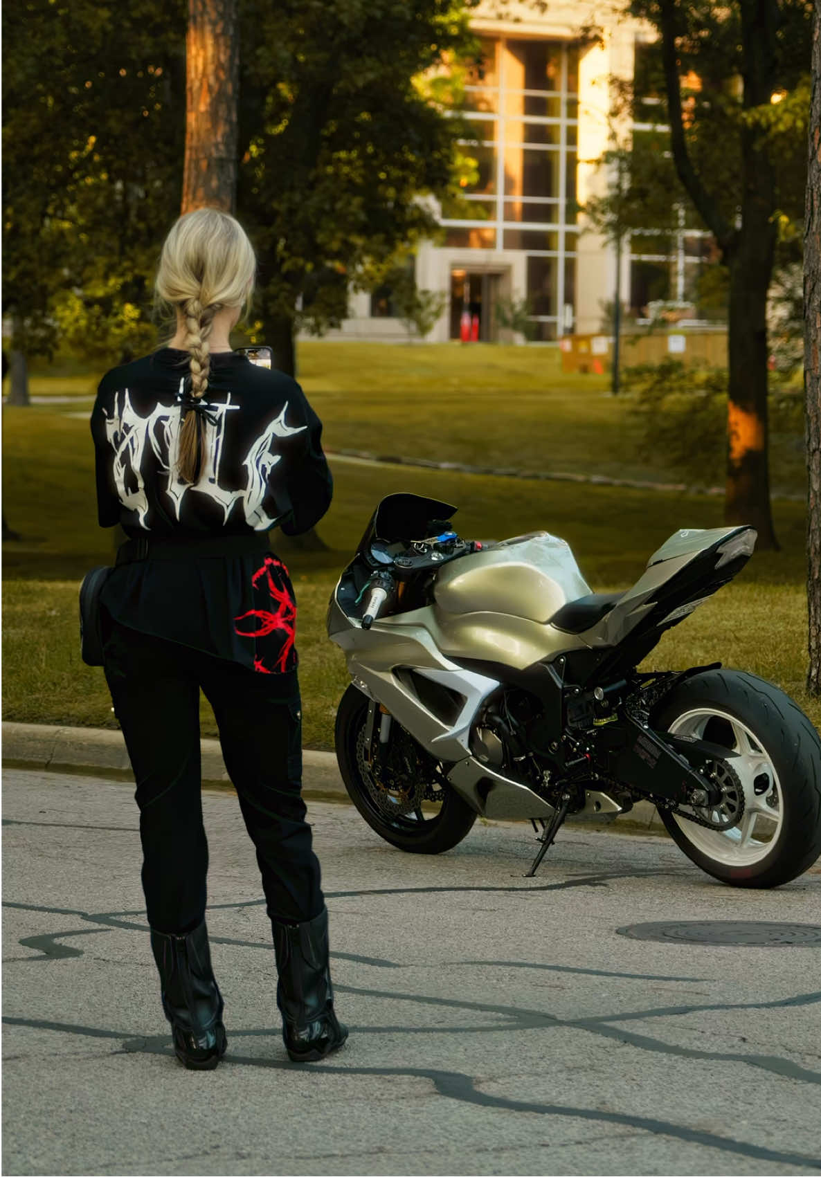 If you never try, you’ll never know. ♱ 🖤 • 📷@Jason  • • • #bikergirl #moto #2wheels #agvpista #bikelife 