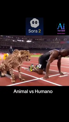 ANIMAL VS HUMANO. Seguimos alucinando con las creaciones de los usuarios de Sora 2. Autor del video: desconocido #sora2 #ia #news #foryourpage 
