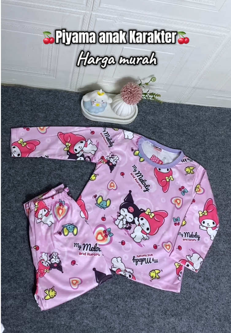 Beli disini cuma 28 k#piyamaanakkarakter #piyamaanak #bajutiduranak #karakterkuromi #videoasli 