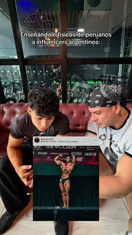 @Tadeo Sanchez reacciona al físico de @Alon 💀🔥 . #Fitness #gym #culturismo #peru🇵🇪 #argentina