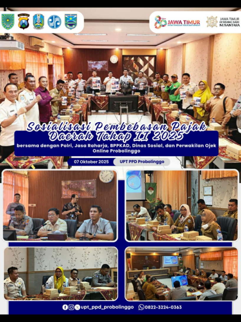 sosialisasi Pembebasan Pajak Daerah 2025 #probolinggohits  #driverprobolinggoraya  #fpyツ  #ojolprobolinggo  #fpy 