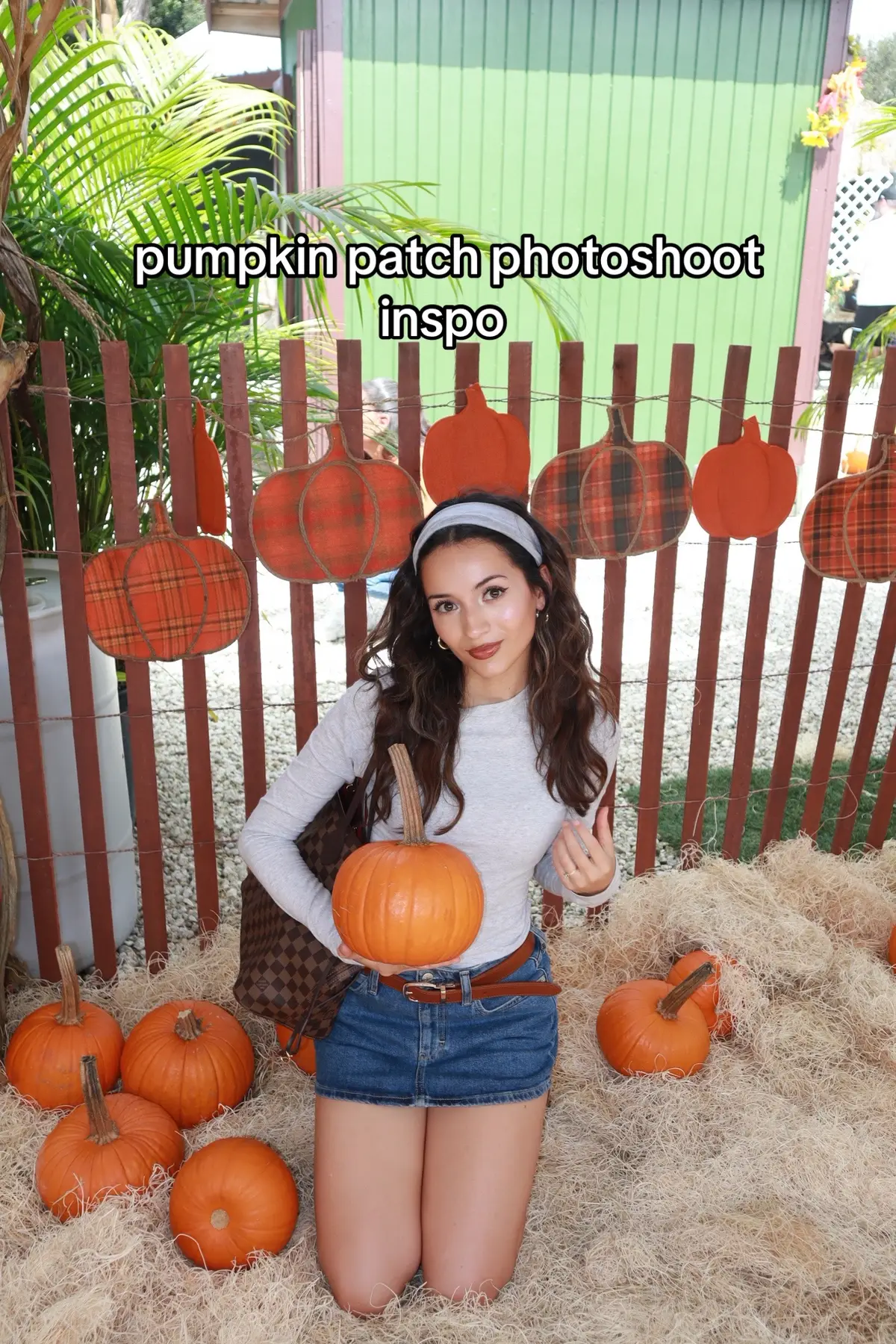 Save this for your photoshoot inspo!! This is the man behind the boo basket. He’s amazing and handsome and I love him endlessly.  #pumpkinseason #pumpkinpatch #photoshootideas  🎃 Pumpkin details: Ugg boots, denim skirt, Louis Vuitton neverfull, pumpkin patch, pumpkin patch photoshoot  📸 Photoshoot ideas: pumpkin patch, fall outfit, Ugg boots 