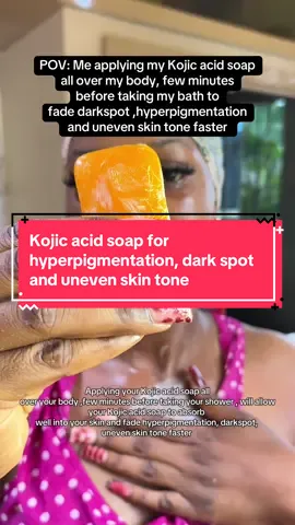 If your Kojic acid soap has not been helping you fade your dark spot, hyperpigmentation , uneven skin tone and over all help you to brighten your skin, it’s because you do not allow it to sit on your skin for about 2-3 minutes. Always apply your Kojic acid soap for few minutes. #kojicacid #kojicsoap #kojicacidbarsoap #kojiesan #kojiesansoap #hyperpigmentation #hyperpigmentationtips #hyperpigmentationtreatment #darkspottreatment #darkspots #unevenskintone #brighteningsoap #brighteningskin #clearskintips 