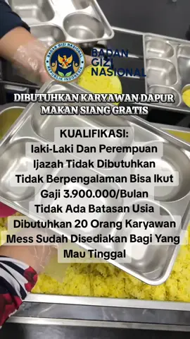 📢 INFO LOWONGAN KERJA TERBARU SPPG MAKANAN BERGIZI 📢#infoloker #lowogankerja #2025 #sppg #fyp 