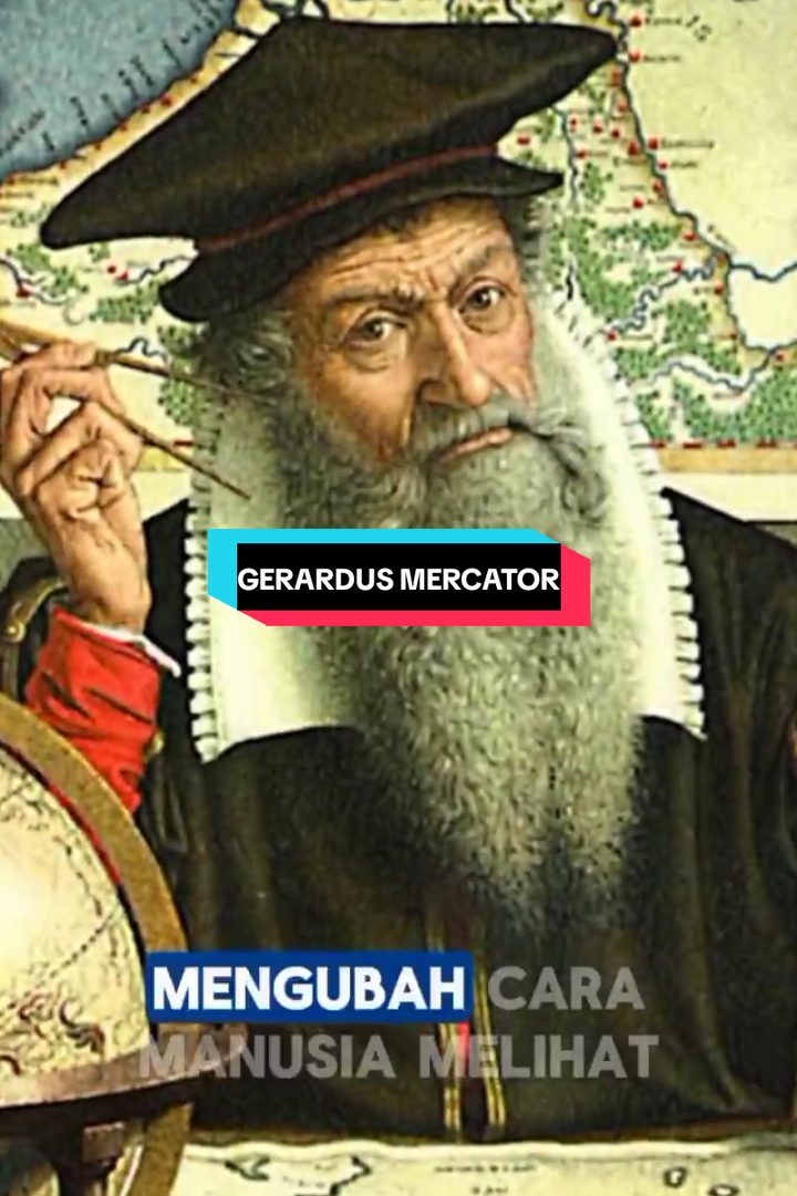 Bagian 1 | Gerardus Mercator Seorang anak yang suka gambar sungai dan desa… akhirnya menemukan cara membuat peta dunia yang bikin pelaut nggak tersesat. #GerardusMercator #Kartografi #SejarahIlmuwan #Fyp #PetaDunia