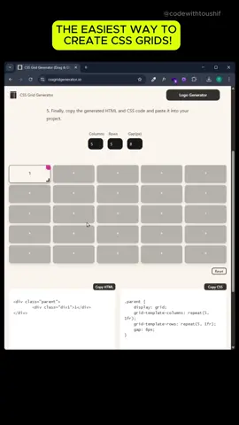 Make perfect layouts in seconds! #cssgrid  #webdesign  #frontenddevelopment 