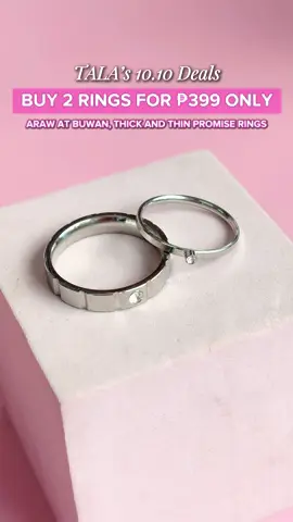 Loading….. 10.10 👀✨ 💖 TALA by Kyla’s 10.10 PROMOS 💖  🎠 Buy any Kaila Doodles and get FREE random bracelet  💍  Buy 2 Rings for ONLY ₱399 (Araw at Buwan Rings, Thick and Thin Rings)  👂 FREE Earrings for every minimum purchase of ₱399 👜TALA Bag + Random Fluff Charm for ONLY ₱999 Mark your calendars and see you at our live this 10.10! 💖
