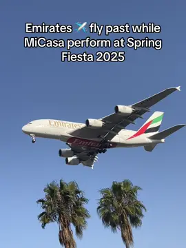 @Emirates fly past while Micasa perform during Spring Fiesta 2025 in Johannesburg  #SpringFiesta #festival #tiktokviral #southafrica #housemusic 