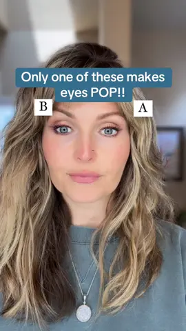 ‼️The ultimate eyeliner debate!  A (nude) liner in the waterline or B (black) liner in the waterline?  Let’s settle this debate!  Let me know in the comments which you like best. Don’t forget to FOLLOW ME for more makeup and hair tips/tricks❤️ #makeuptip #eyelinertips #beautyhacks #fyp 