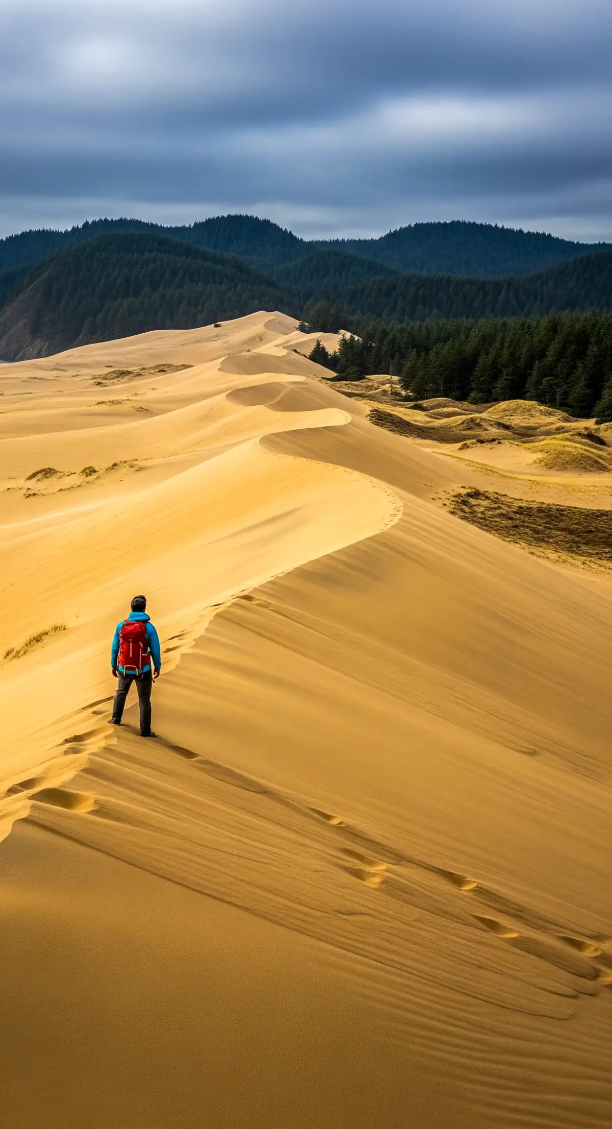 Walking on another planet. 🪐 #OregonDunes #Oregon #SandDunes #PacificNorthwest #Travel 