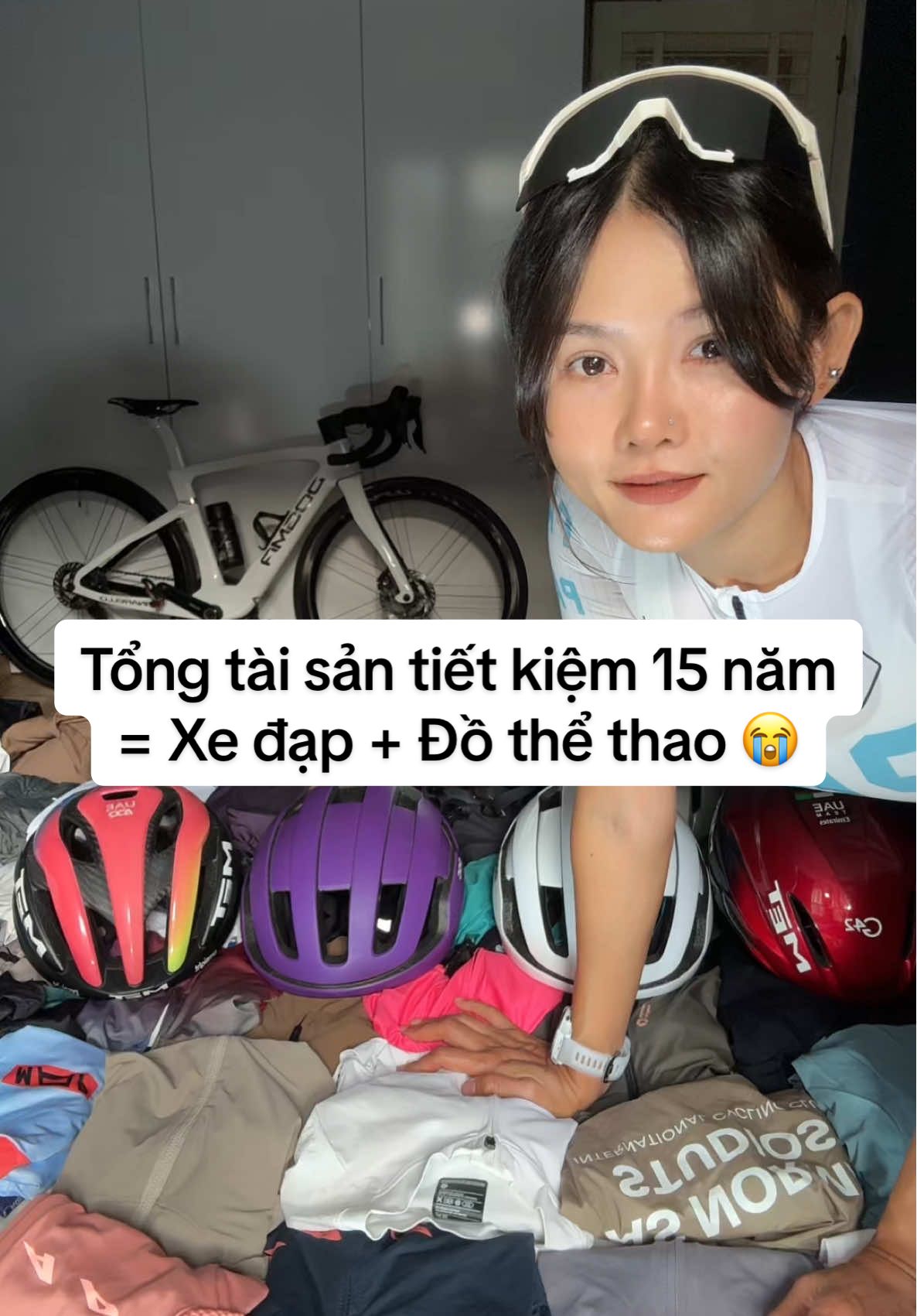 Người ta điên đảo mua đất. Còn tôi đảo điên mua đồ đạp xe. Đam mê không sinh lời. Nhưng sản sinh Dopamine #iroman703 #TikTokAwardsVN #triathlon #triathlonwomen 