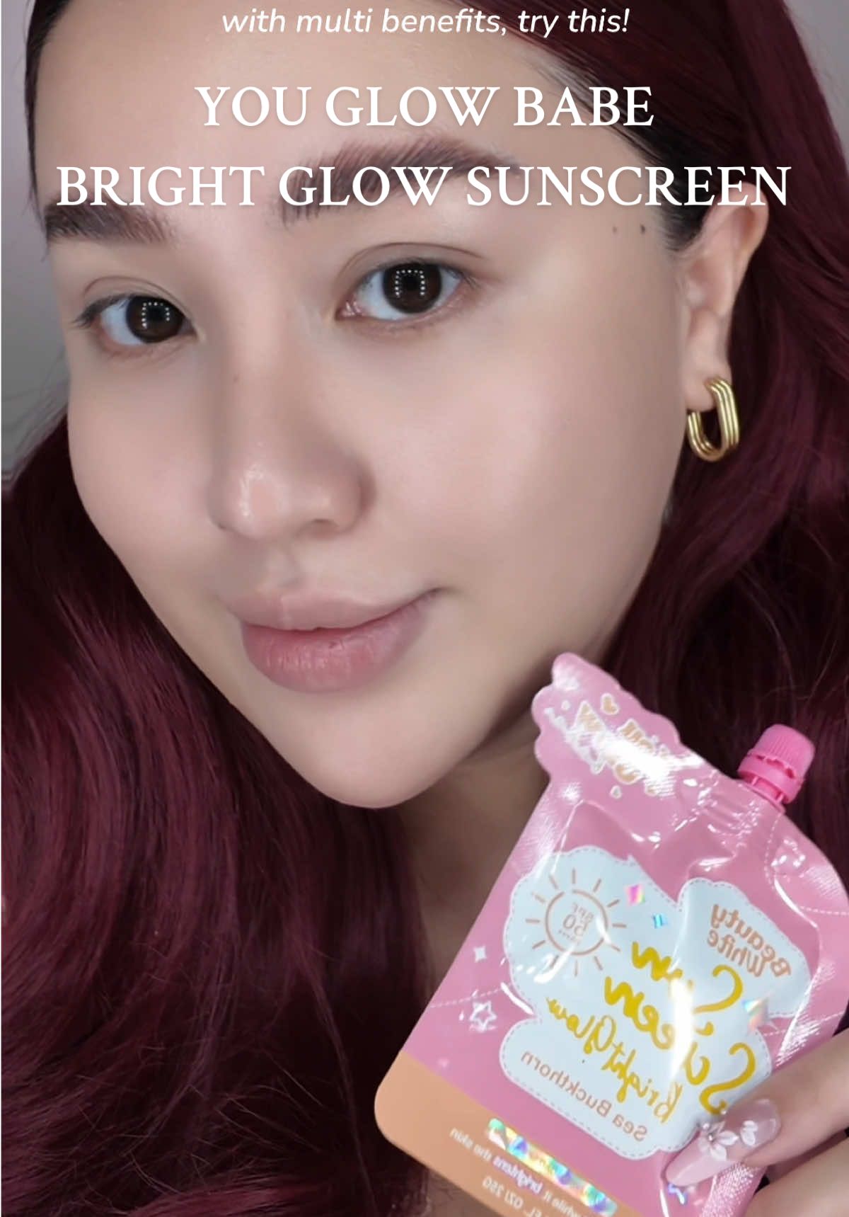More is more when it comes to sunscreen ♥️✨ #youglowbabe #youglowbabebrightglow #brightglowsunscreen #beautyph #makeupph @You Glow Babe 07 