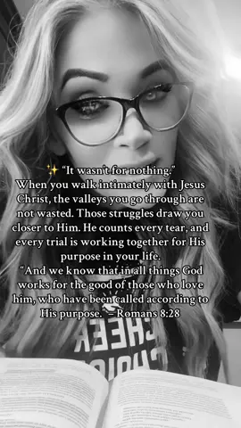 #itwasntfornothing #jesusisfaithful #purposeinthepain #everytearcounts  #faiththroughthevalley 