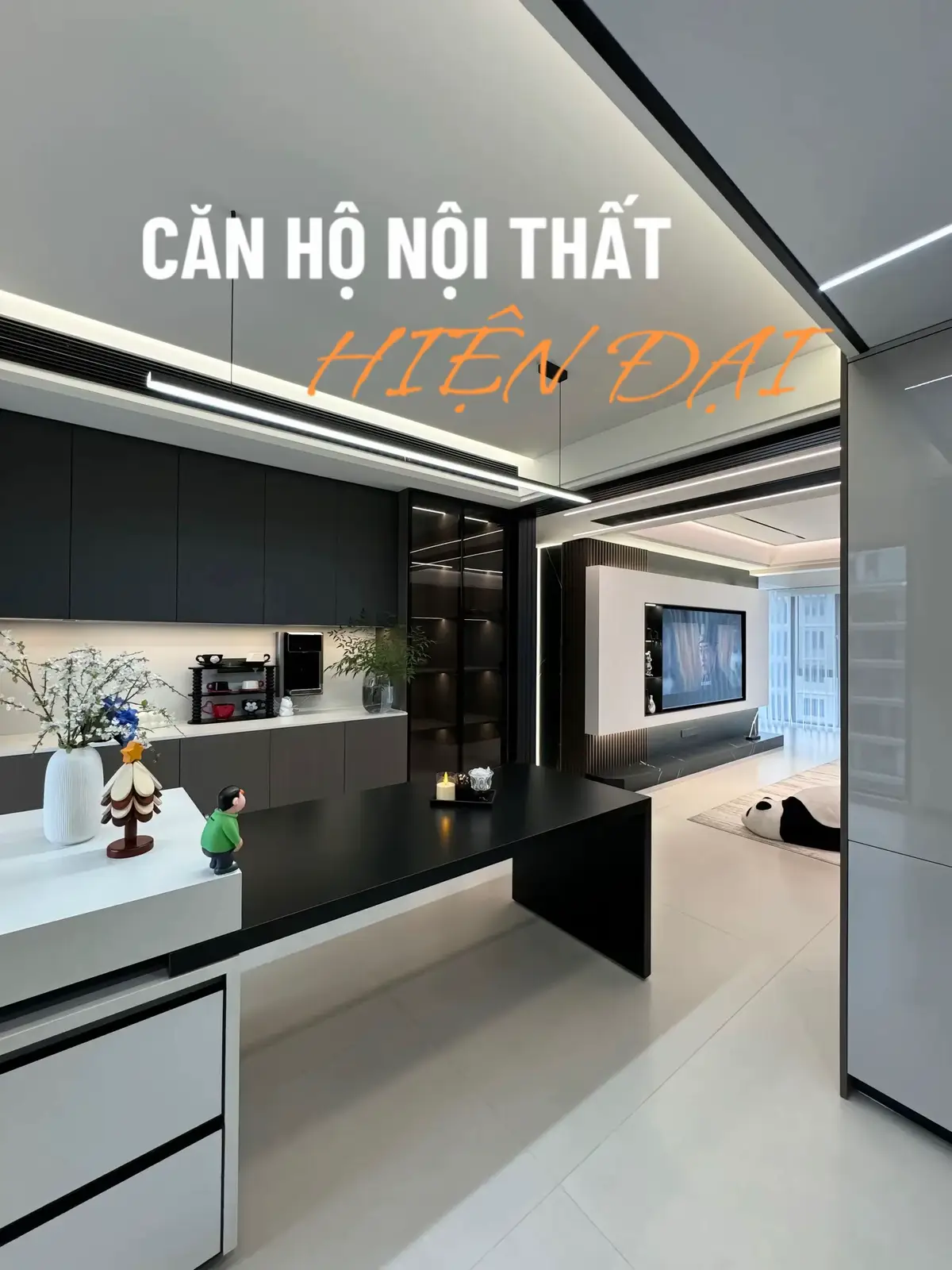 Nhắm nhìn căn hộ nội thất thực tế thi công quá đẹp . Xu hướng 2025 #TikTokAwardsVN #nhadep #trending #noithatxuhuong #nhapho 