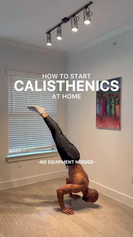 How to Start Calisthenics at Home - No Equipment Needed #calisthenics #Fitness #striqfit 