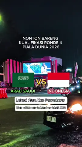 mangkat mbok lur ming alun alun 😁 ngesuk pas nobare🤔 #nobartimnasdipurwokerto #kualifikasipialadunia2026 #ronde4 #timnasindonesia #purwokertofyp 