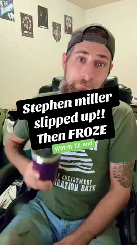 Stephen miller did not glitch, he said the truth on accident!! #foryoufeed #creatorsearchinsights  #stephenmiller #dump #glitches 