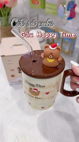 Cốc uốn nước mà cũng phải xinh thế này mới chịu nha #cocsucute #lysucute #cocsudethuong #mevabe #xuhuong 