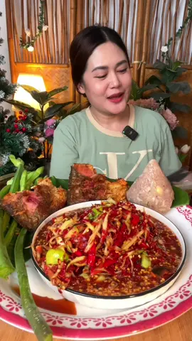 ส้มตำพริก 100เม็ด แก้แฮ้ง😁😋 #ตำปูน้ำปูร้า #น้ําปูร้าพาแซ่บ #พากินพาแซ่บmtchannel 