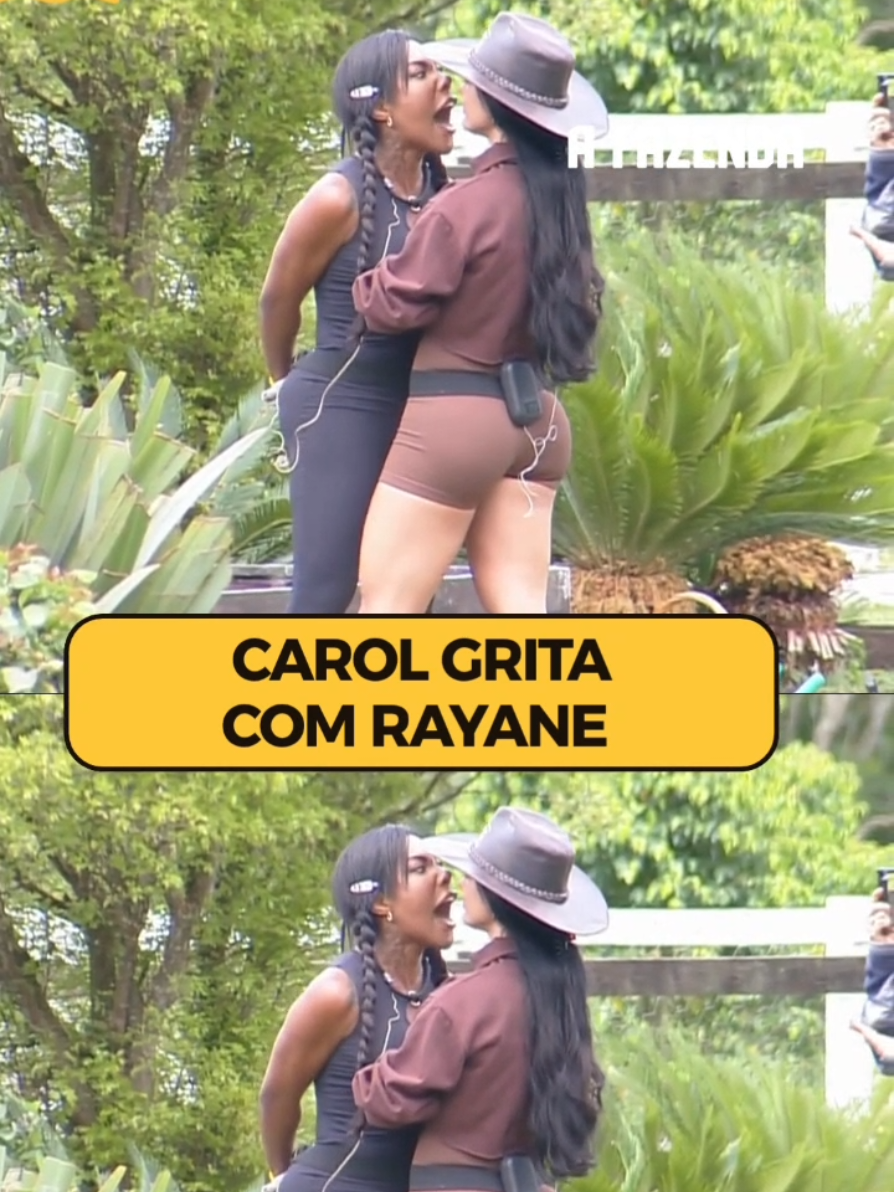 O clima esquentou entre Carol e Rayane! 🔥 A Fazendeira estava supervisionando o cuidado da horta quando a peoa a acusou de ter ido participar só porque a câmera trato estava filmando 📸 As duas começaram a discutir e Carol se irritou, gritando na cara de Rayane. Kathy precisou separar a briga.  Acesse RecordPlus.com para assistir à transmissão 24 horas de #AFazenda com seis sinais exclusivos 🔥