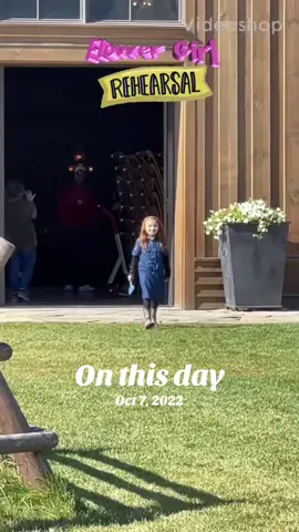 #onthisday this was an amazing day! #kidsoftiktok #flowergirl #gymnast #weddingrehearsal 