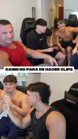 Canin es el rey de armar el clip 🤣🤣 #competencia #posing #Fitness #humor 
