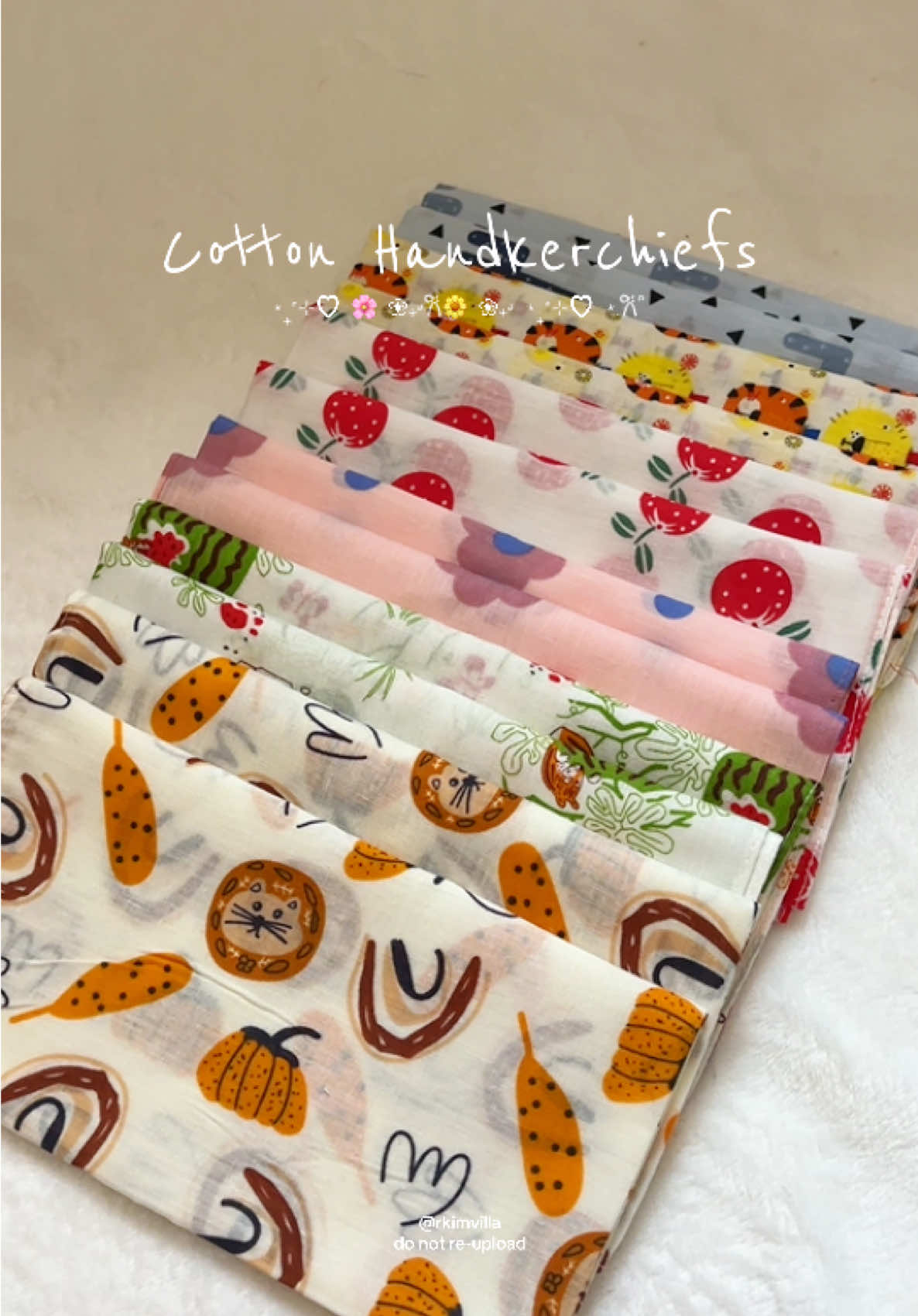 A must-have for every pawisin girlie 🥹 12 PCS COTTON PANYO #12pcshandkerchief #cottonhandkerchief #cottonpanyo #12pcspanyo #12pcshedyshandkerchief 