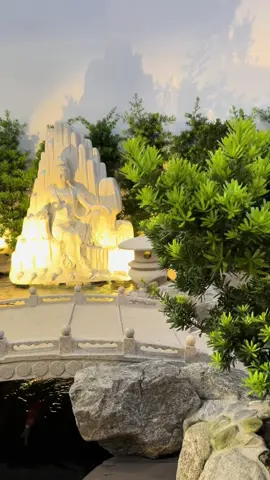 không gian vườn thiền tại gia #xuongdieukhacdangocphat #quangngocphat #ngocphatstone568 #