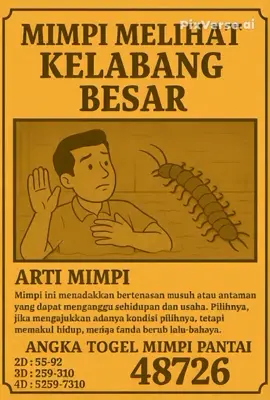 MIMPI MELIHAT KELABANG BESAR‼️ BISA DI ARTIKAN DENGAN RASA KETAKUTAN YANG BESAR DALAM PERASAAN. #masukberanda #fyp #bungatidur #tafsirmimpi #artimimpi 