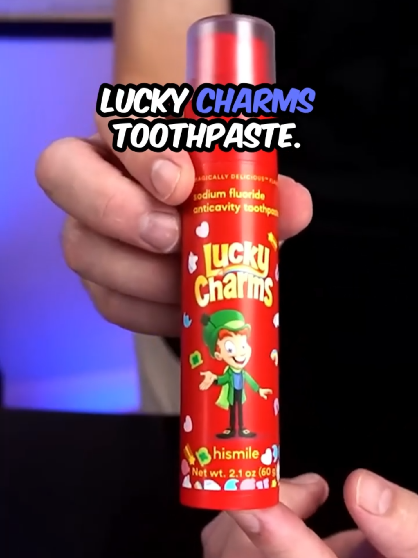 Lucky Charms Toothpaste?? 🪥 #gadgets #luckycharms #luckycharmstoothpaste #hismile #toothpaste #viral #trending