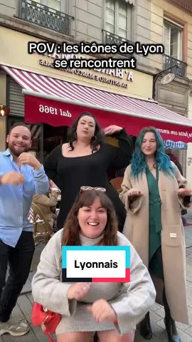 Le gratin lyonnais s’est rencontré aujourd’hui 🫶🏻 @Antonio Morreale @Khalamité @juliette ☀️ Qui danse le mieux ? 😂 #lyonnais #bluehair #meeting 