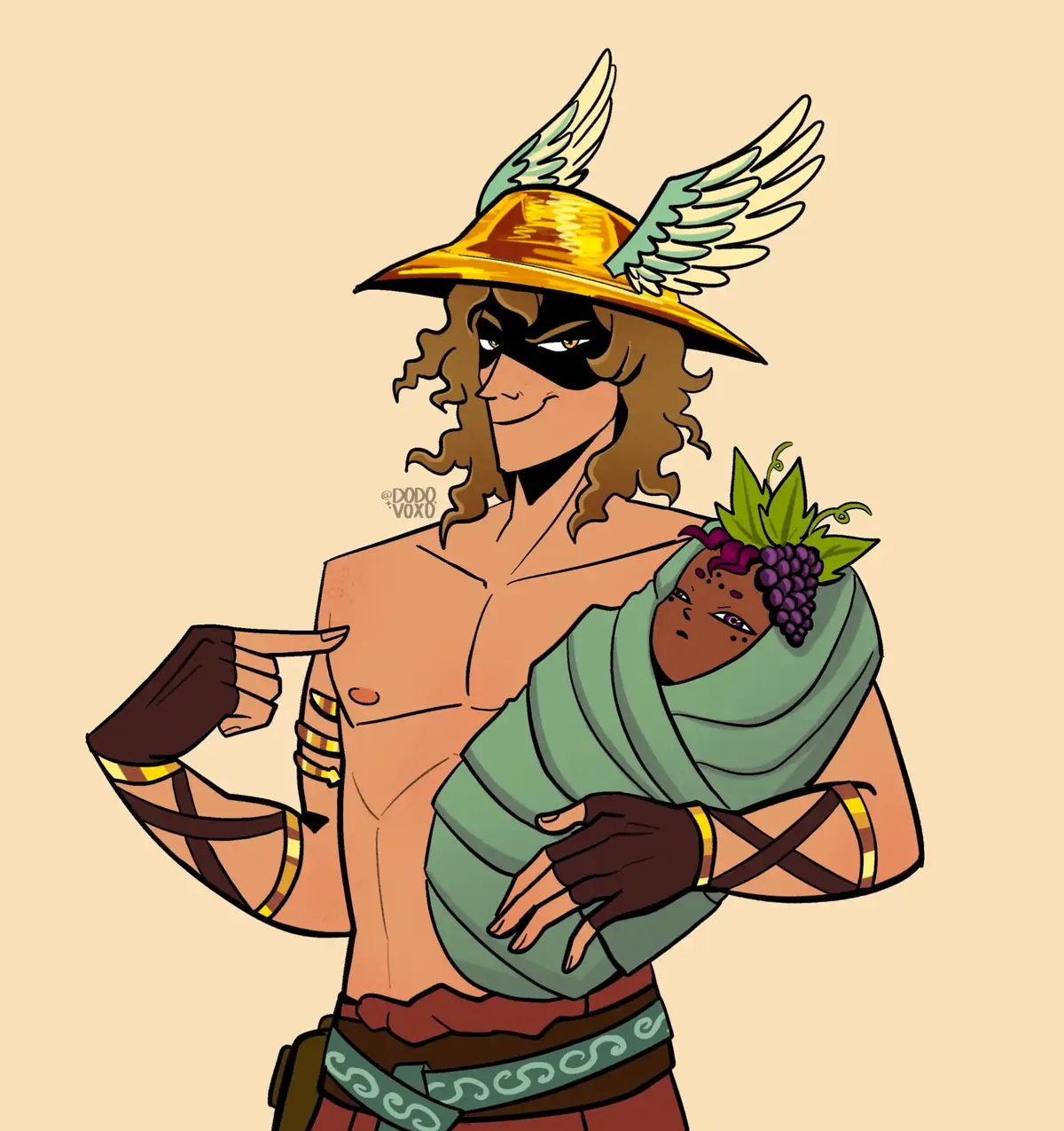 #hermes #dionysus #greekmythology #oc #mythology 