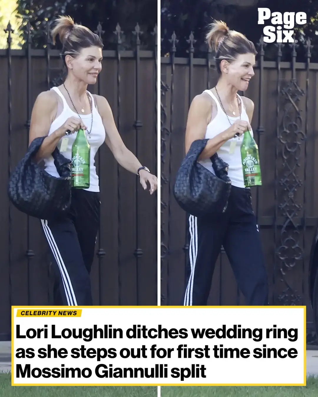 Lori Loughlin ditched her wedding ring as she was spotted out and about in Los Angeles for first time since her split from Mossimo Giannulli. 📸: SL, Terma/The Hollywood JR/BACKGRID