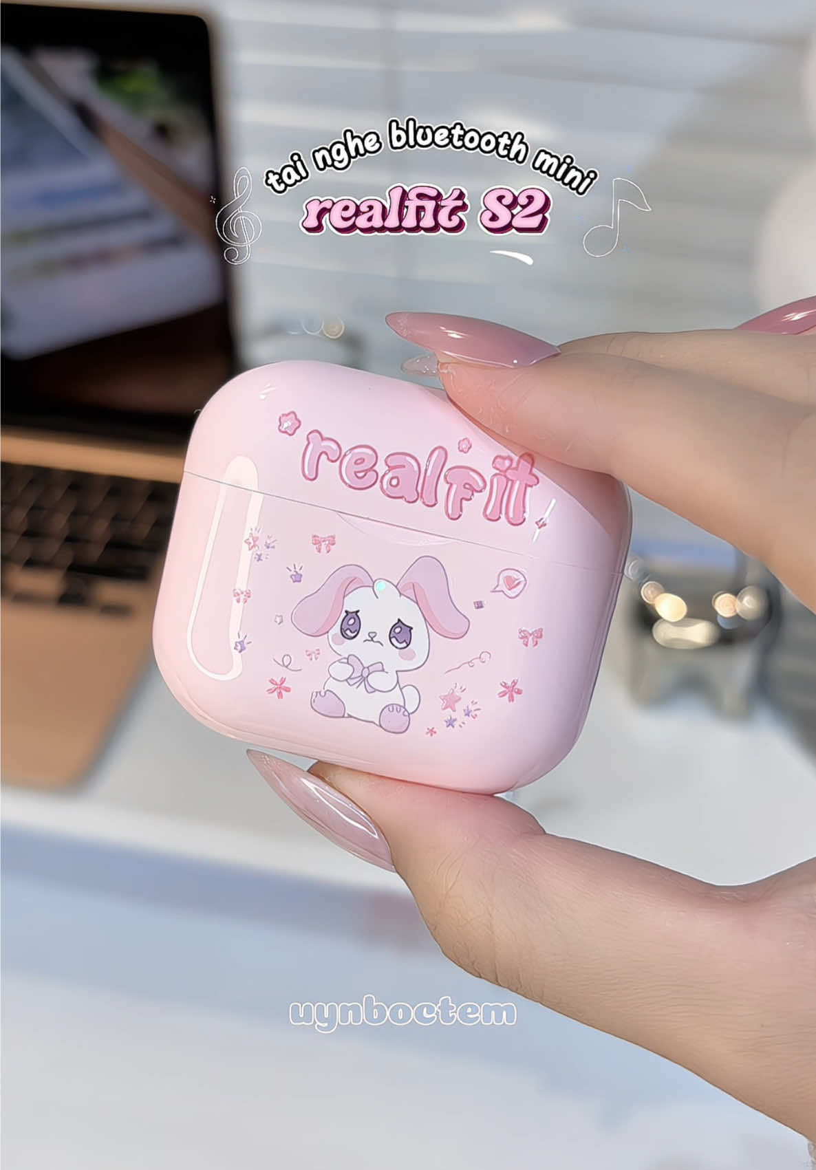 Ẻm vừa cute lại pin trâu, nghe êm lắm nha ní. 10 điểm #tainghe #tainghebluetooth #taingherealfit #realfit #xuhuong 