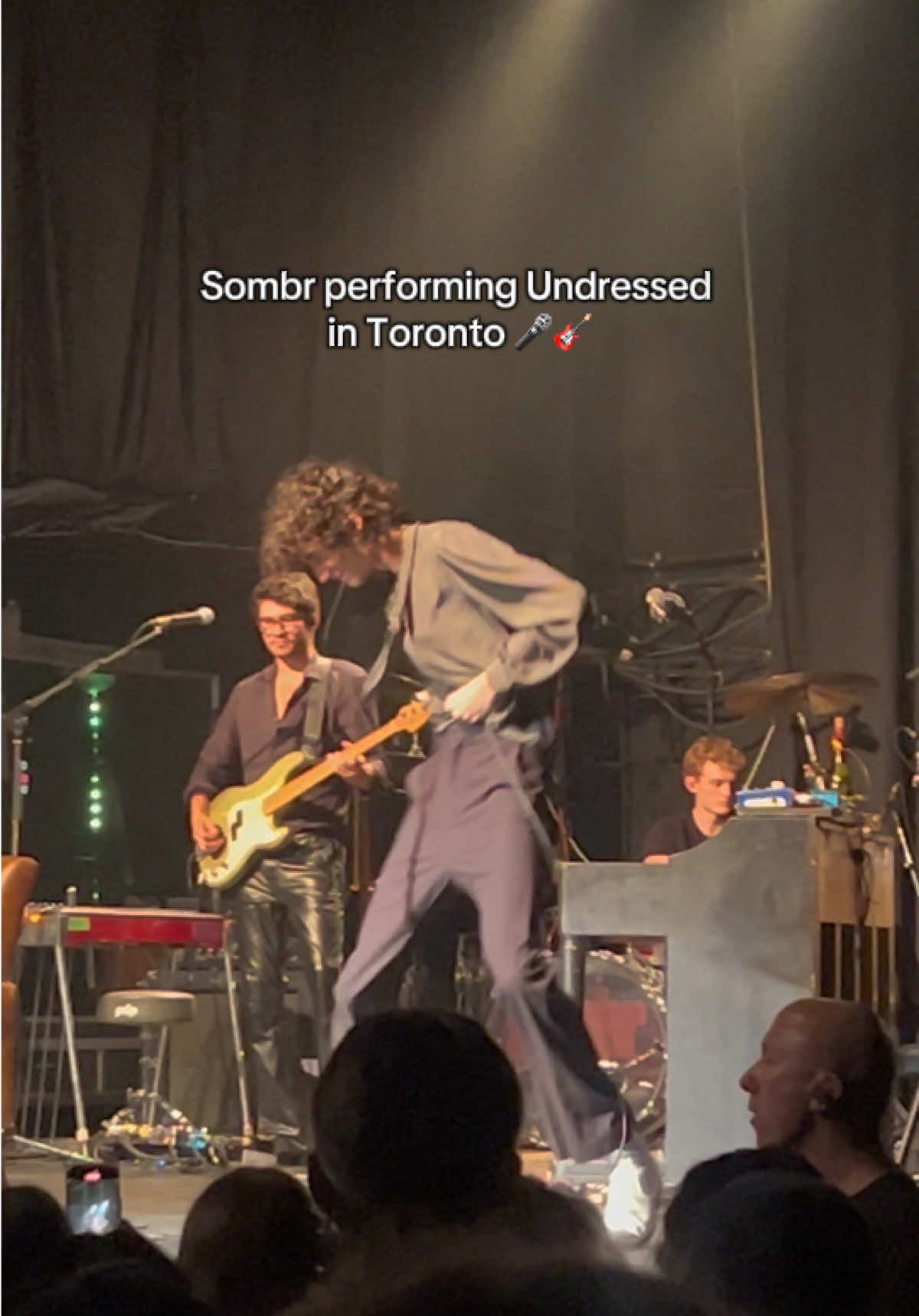 Sombr performing Undressed at Phoenix in Toronto last night! So much energy from this show⚡️🎸 #sombr #undressed #Ibarelyknowher #toronto #torontoconcert 
